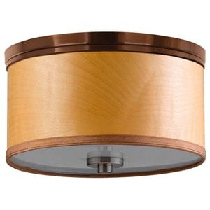 Woodbridge Lighting Hudson 3-light Metal Flush Mount in Satin Nickel/Brulee