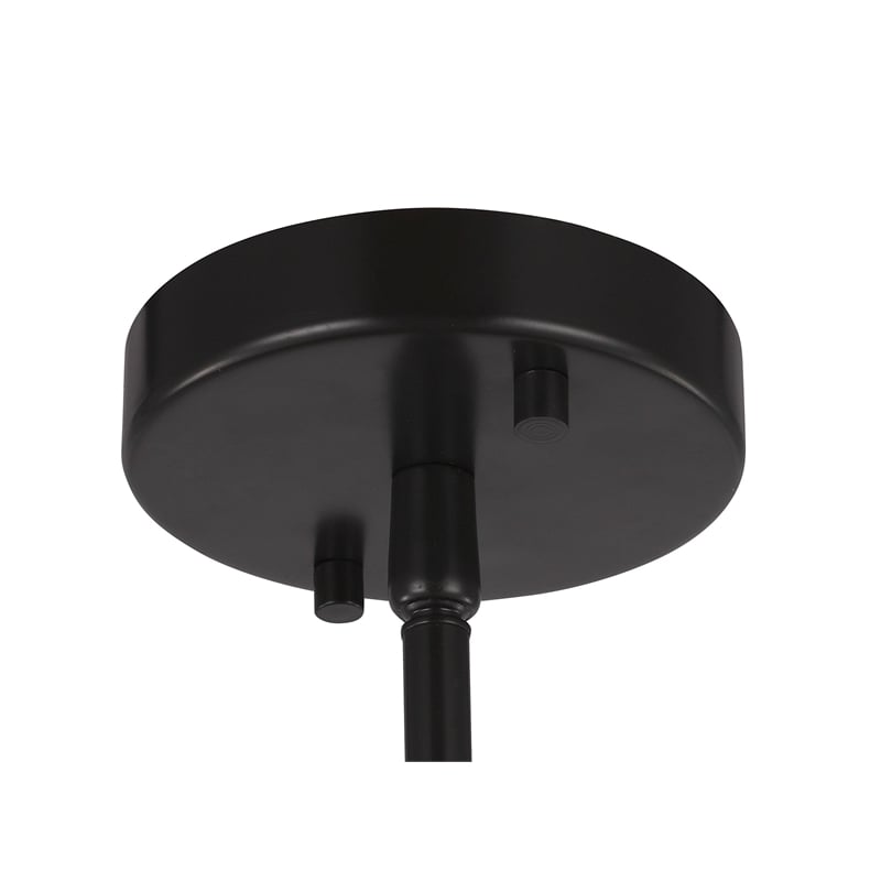 Woodbridge Lighting Regan 1-light Steel & Glass Mini Pendant in Bronze