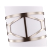 Woodbridge Lighting Regan 1-light Steel & Glass Mini Pendant in Satin Nickel