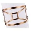 Woodbridge Lighting Regan 1-light Steel & Glass Mini Pendant in Vintage Brass