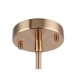 Woodbridge Lighting Regan 1-light Steel & Glass Mini Pendant in Vintage Brass