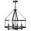 Woodbridge Lighting Revere 4-light Metal Pendant Chandelier in Textured Black