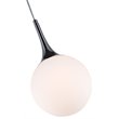Woodbridge Lighting Alicia 1-light Steel & Glass Mini Pendant in Chrome/Opal Led