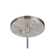 Woodbridge Lighting Alicia 1-light Steel & Glass Mini Pendant in Nickel/Opal