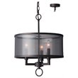Woodbridge Lighting Jamison 3-light Steel Metal Pendant Chandelier in Bronze