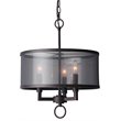Woodbridge Lighting Jamison 3-light Steel Metal Pendant Chandelier in Bronze