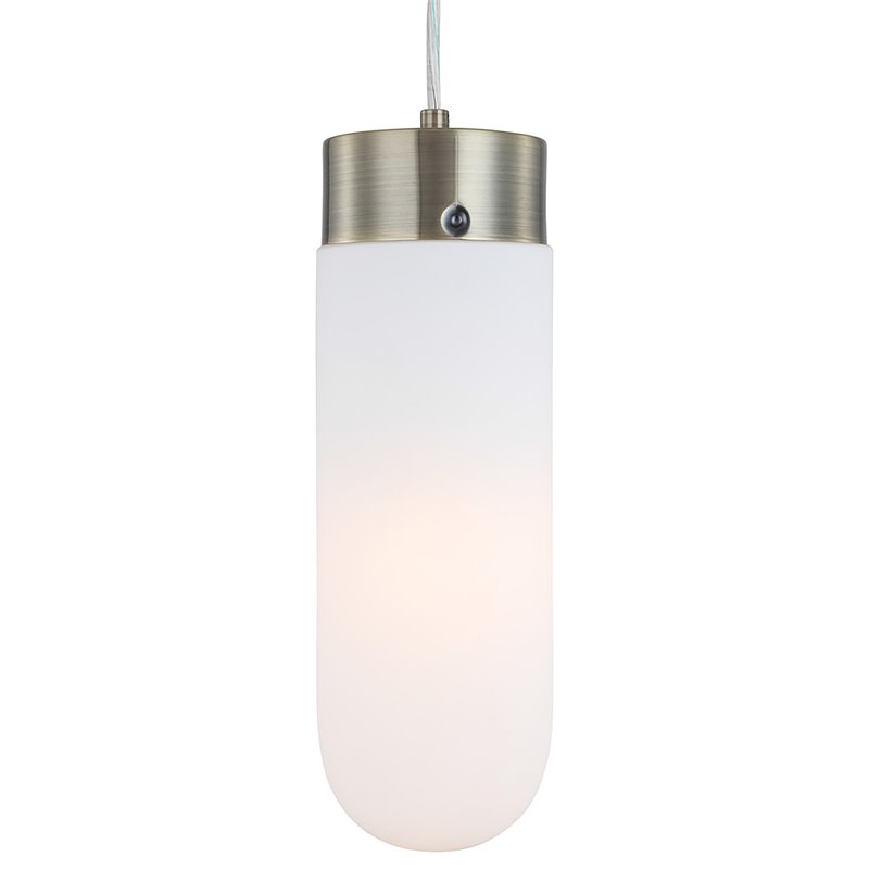 Woodbridge Lighting Tanner 1-light Metal LED Cluster Pendant in Brass/Opal