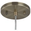 Woodbridge Lighting Tanner 1-light Metal LED Cluster Pendant in Brass/Opal