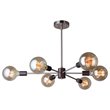 Woodbridge Lighting Ethan 6-light Metal Convertible Pendant in Bronze/Brass