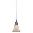Woodbridge Lighting Kingston 1-light Glass Mini Pendant in Metallic Bronze