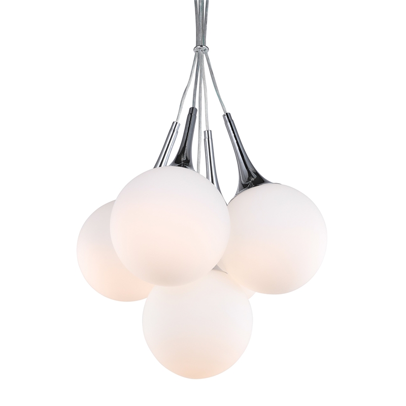 Woodbridge Lighting Copenhagen 5-light Steel Metal Chandelier in Textured Coffee