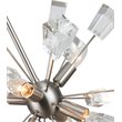 Woodbridge Lighting Stardust 6-light Steel & Glass Sputnik Chandelier in Nickel
