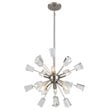 Woodbridge Lighting Stardust 6-light Steel & Glass Sputnik Chandelier in Nickel