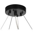 Woodbridge Lighting Garrett 8-light Circular Glass Pendant Chandelier in Nickel
