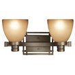 Woodbridge Lighting Wayman 2-light Steel Metal Bathroom Light in Bronze
