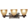 Woodbridge Lighting Wayman 3-light Steel Metal Bathroom Light in Bronze