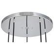 Woodbridge Lighting Candice 5-light Glass Cluster Pendant in Nickel