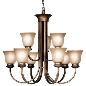Woodbridge Lighting Dresden 9-light Steel Metal Chandelier in Bronze