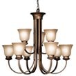 Woodbridge Lighting Dresden 9-light Steel Metal Chandelier in Bronze