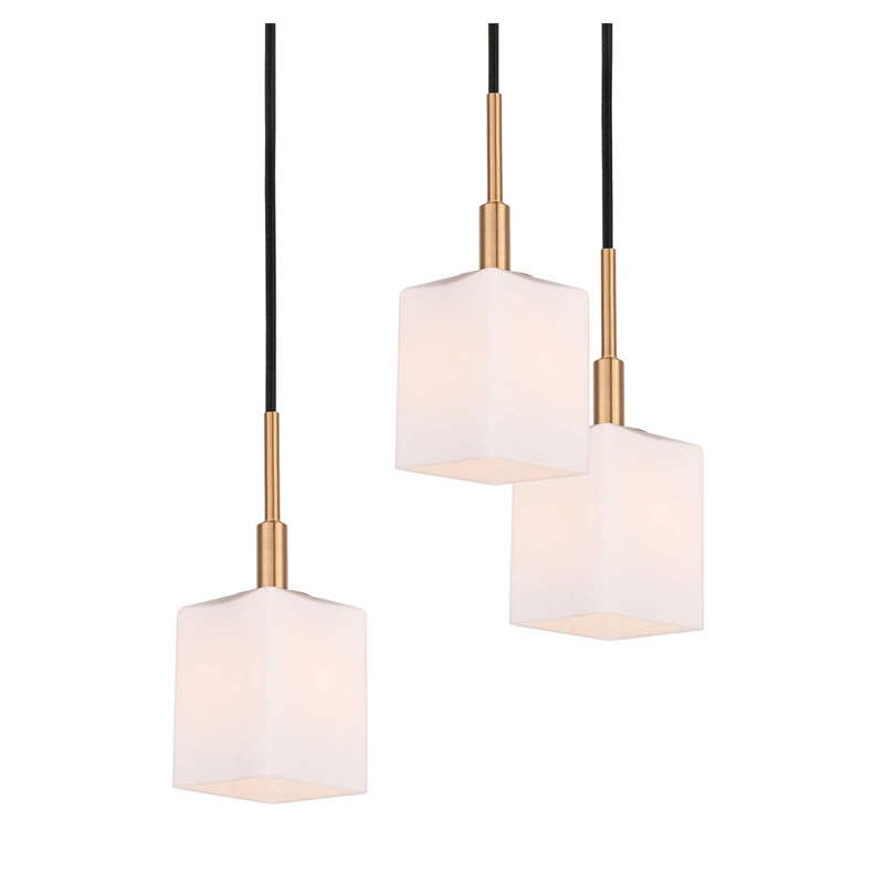 Woodbridge Lighting Langston 5-Light Metal Chandelier in Brass/Bronze