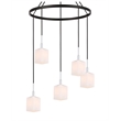 Woodbridge Lighting Langston 5-Light Metal Chandelier in Chrome/Bronze