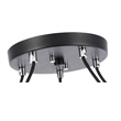 Woodbridge Lighting Langston 5-Light Metal Chandelier in Chrome/Bronze