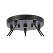Woodbridge Lighting Langston 5-Light Metal Chandelier in Chrome/Bronze