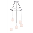 Woodbridge Lighting Langston 5-Light Metal Chandelier in Chrome