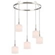 Woodbridge Lighting Langston 5-Light Metal Chandelier in Satin Nickel