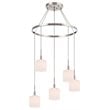 Woodbridge Lighting Langston 5-Light Metal Chandelier in Satin Nickel