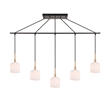 Woodbridge Lighting Langston Metal Linear Pendant in Brass/Bronze