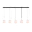 Woodbridge Lighting Langston Metal Linear Pendant in Chrome/Bronze