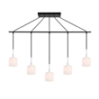 Woodbridge Lighting Langston Metal Linear Pendant in Chrome/Bronze