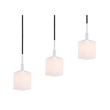 Woodbridge Lighting Langston Metal Linear Pendant in Chrome/Bronze