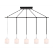Woodbridge Lighting Langston Metal Linear Pendant in Chrome/Bronze