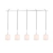 Woodbridge Lighting Langston Transitional Metal Linear Pendant in Chrome