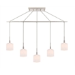 Woodbridge Lighting Langston Metal Linear Pendant in Satin Nickel