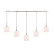 Woodbridge Lighting Langston Metal Linear Pendant in Satin Nickel