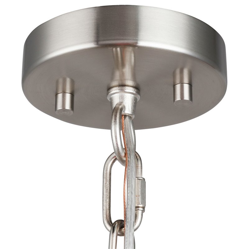Woodbridge Lighting Garrett 10-Light Metal Chandelier in Antique Nickel