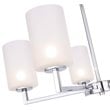 Woodbridge Lighting Candice 5-Light Opal Cylinder Metal Chandelier in Chrome