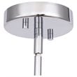 Woodbridge Lighting Candice 5-Light Opal Cylinder Metal Chandelier in Chrome