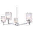Woodbridge Lighting Candice 5-Light Cylinder Metal Chandelier in Chrome