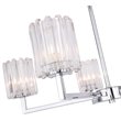 Woodbridge Lighting Candice 5-Light Cylinder Metal Chandelier in Chrome