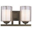 Woodbridge Lighting Cosmo 2-Light Metal Bathroom Light in Bronze