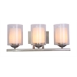 Woodbridge Lighting Cosmo 3-Light Metal Bathroom Light in Satin Nickel