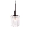 Woodbridge Lighting Candice Swizzle Stick Cylinder Metal Mini-Pendant in Bronze