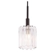 Woodbridge Lighting Candice Swizzle Stick Cylinder Metal Mini-Pendant in Bronze