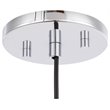 Woodbridge Lighting Candice Swizzle Stick Cylinder Metal Mini-Pendant in Chrome