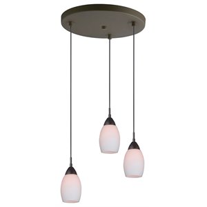 Woodbridge Lighting Venezia 3-Light Transitional Metal Cluster in Bronze