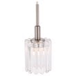 Woodbridge Lighting Candice 3-Light Glass Cluster Pendant in Nickel